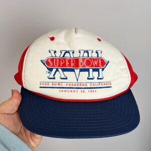 Super Bowl XVII Rose Bowl Pasadena, California Vintage January 30, 1983 Hat Cap